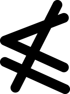 Neither Less Or Equal Mathematical Symbol Laser Cut Svg File, Free Vectors File